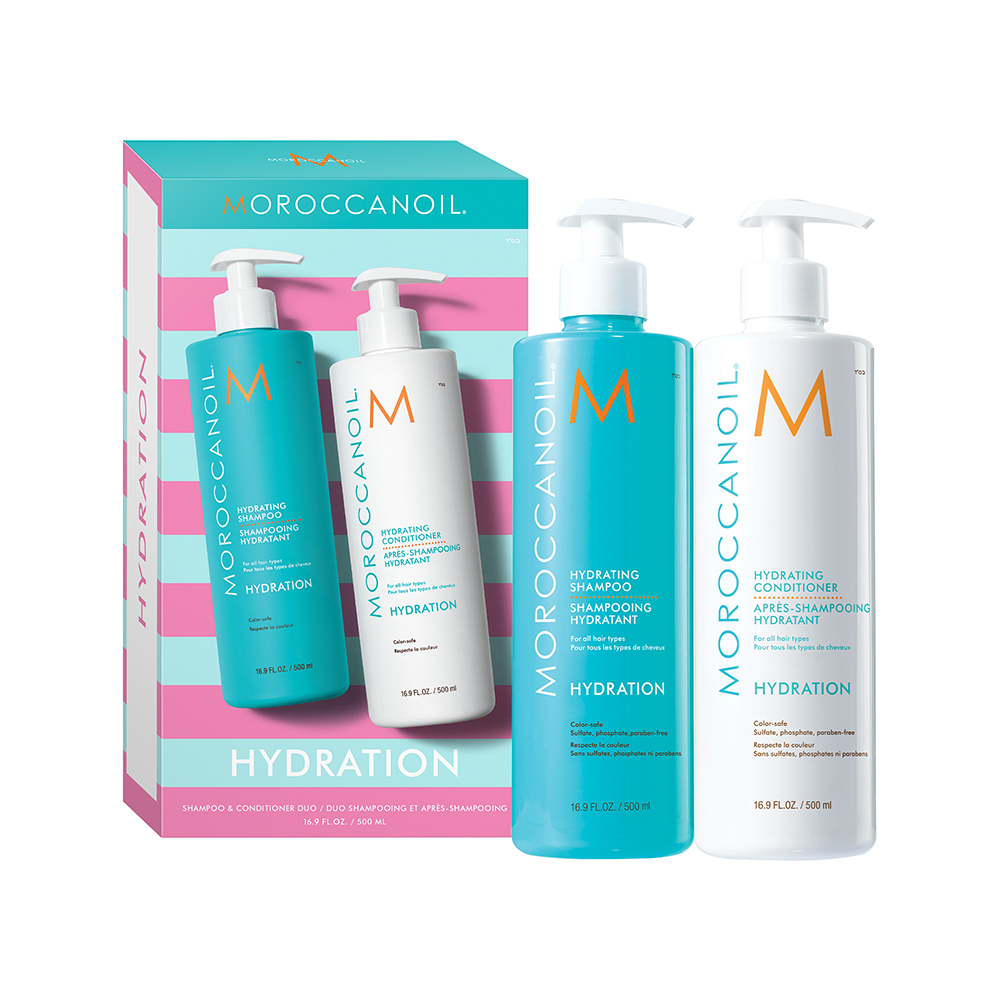 HYDRATION SHAMPOO & CONDITIONER HALF-LITER SET (SET DE SHAMPOO Y ACONDICIONADOR HIDRATANTES)